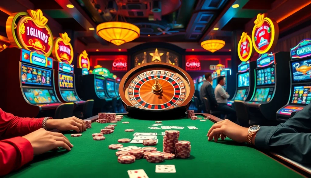 Okfun brings the thrill of gambling to life at a vibrant poker table with exciting gameplay.