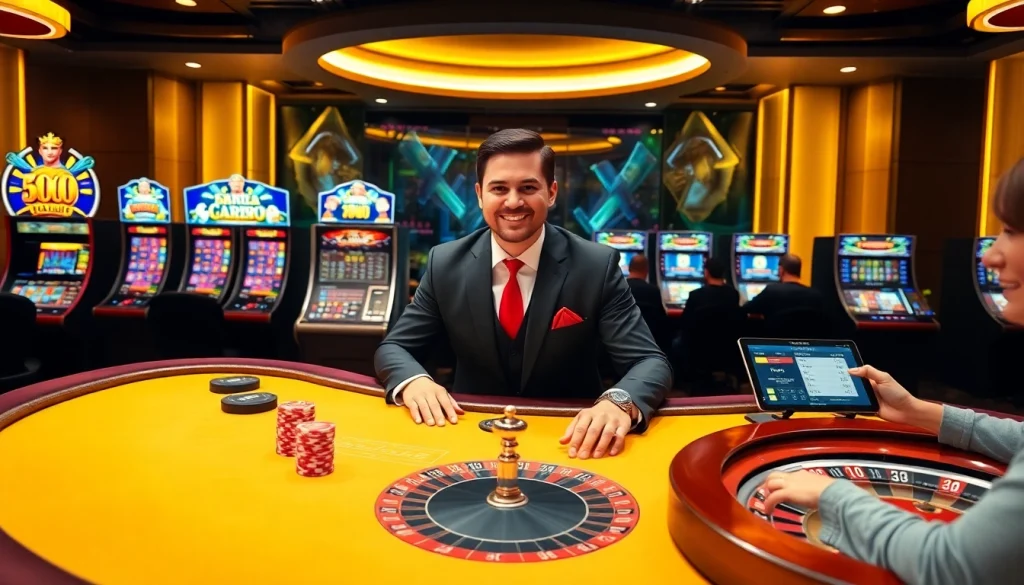 Experience the thrill of gg88 live with a professional dealer and vibrant casino games in a luxurious setting.