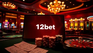 Experience thrilling online gaming at 12bet with a vibrant interface and interactive gambling features.