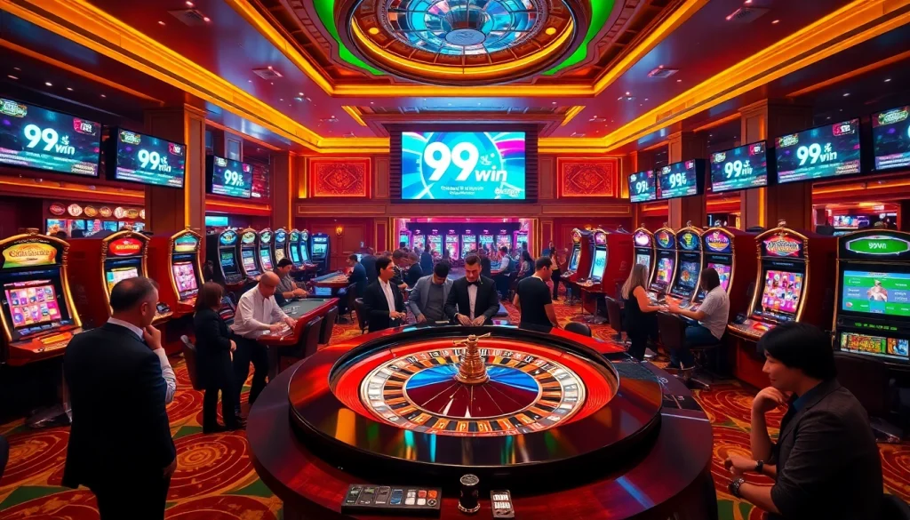 Experience the thrill of winning at 99win's upscale casino tables and vivid slot machines.
