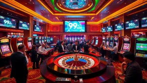Experience the thrill of winning at 99win's upscale casino tables and vivid slot machines.