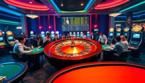 Experience thrilling casino action with AF88 tables, poker chips, and live games.