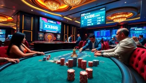 Experience the thrill of blackjack at xx88com with players strategizing for big wins.