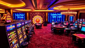 Experience the thrill of oxplay login at a vibrant casino with exciting slot machines and roulette.