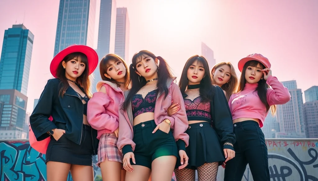 Engaging portrait of blackpink members showcasing their unique styles and vibrant personalities.