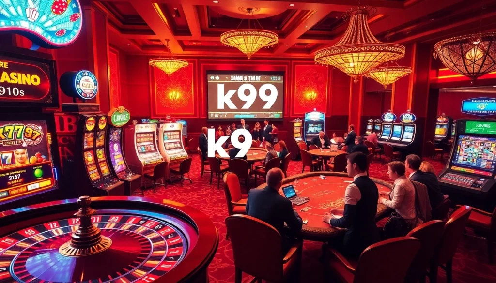 Experience the excitement of k9k9 in a luxurious casino atmosphere filled with dynamic gaming elements.