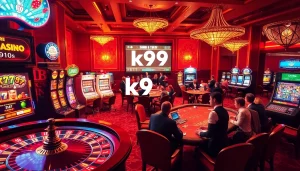 Experience the excitement of k9k9 in a luxurious casino atmosphere filled with dynamic gaming elements.