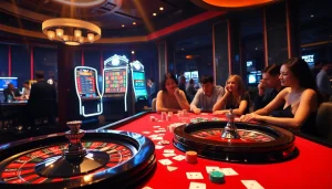 Experience the excitement of winning at https://32win.capital with a lively casino scene showcasing roulette and poker.