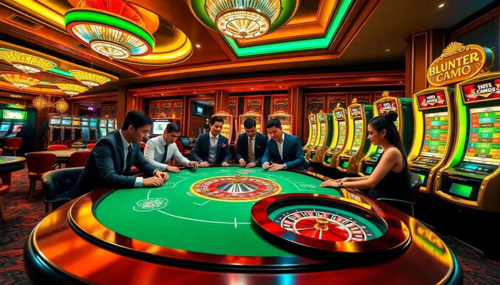 Experience the excitement of gambling at https://xoixoai.com/ with vibrant scenes of poker and roulette.