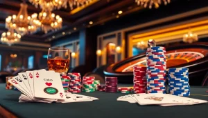 Trải nghiệm sự phấn khích tại https://luck8.com với các chip poker rực rỡ và bộ bài trong một casino sang trọng.