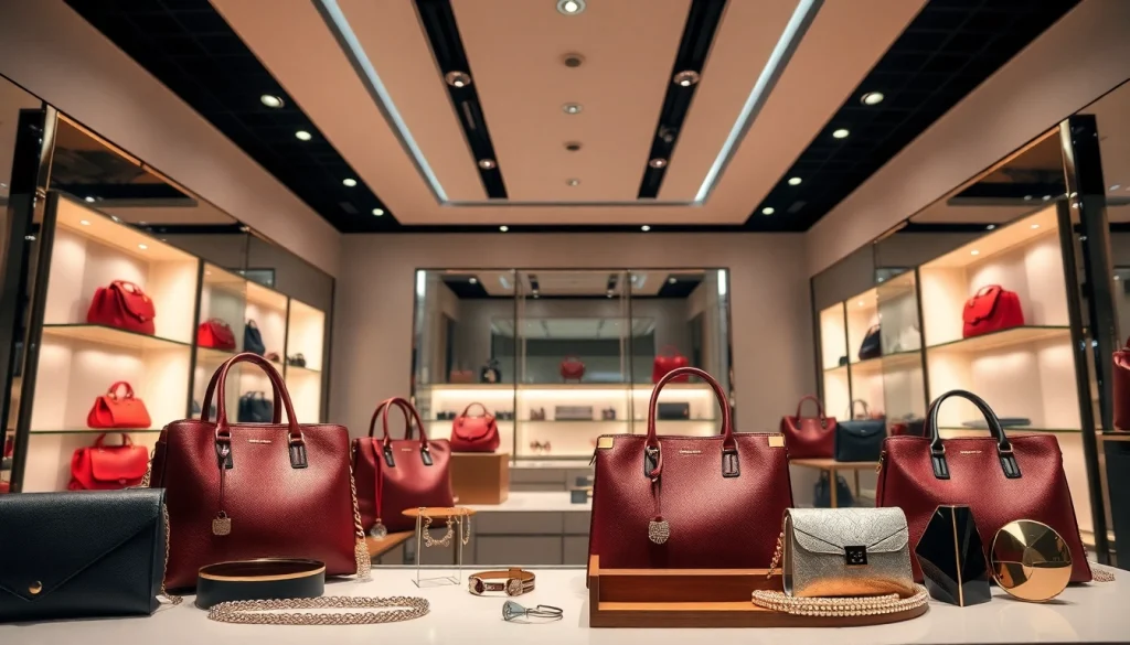 레플리카쇼핑몰의 고퀄리티 제품을 보여주는 세련된 디스플레이의 이미지입니다.