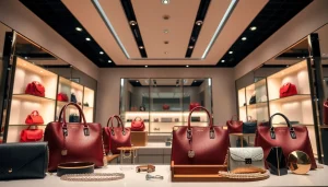 레플리카쇼핑몰의 고퀄리티 제품을 보여주는 세련된 디스플레이의 이미지입니다.