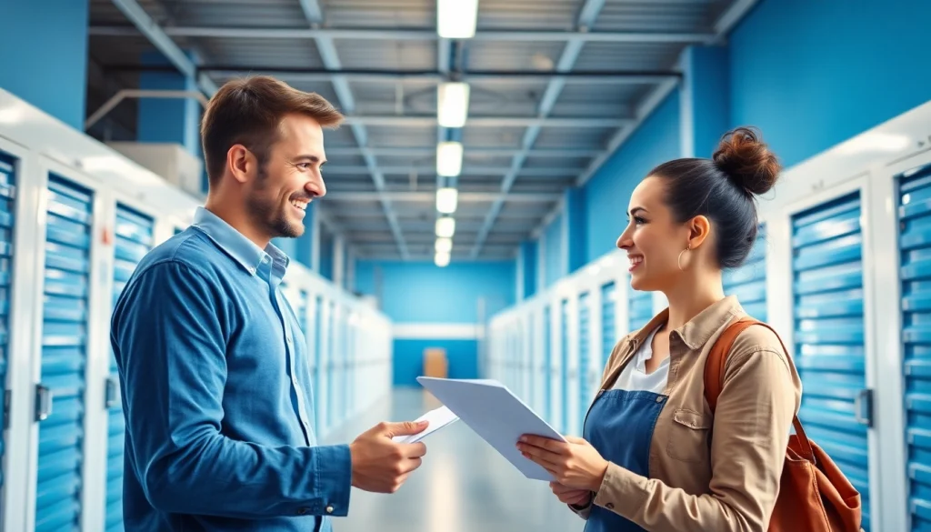 Explore reliable Storage Services with friendly support in a clean facility featuring diverse storage units.