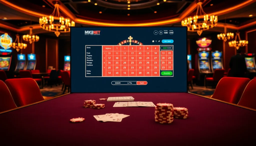 Experience thrilling online gambling excitement at mk8th.net with professional gaming and casino visuals.