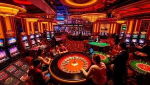 Experience the vibrant atmosphere at sc88.archi with players engaging in thrilling casino games.