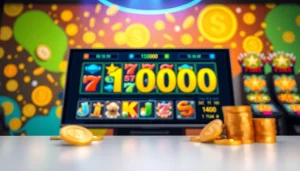 Aktifkan pengalaman slot depo 1000 dengan mesin slot digital berwarna-warni dan suasana yang energik.