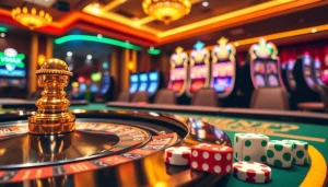 Experience thrilling gameplay at VMAX casino with exciting roulette, poker action, and vibrant slot machines.