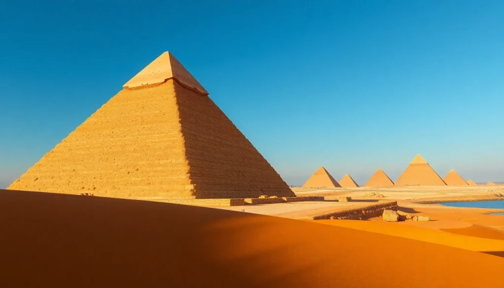 Explore the monumental Great Pyramid of Giza at https://piraminds.com/ showcasing ancient architectural brilliance.