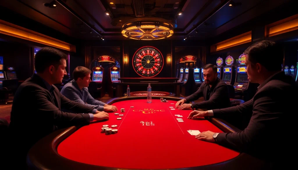 KJC Football - Engage in high-stakes poker action with vibrant chips and cards.