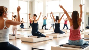 台東区のピラティスクラス、多様な参加者と最新機材を備えたクラス。