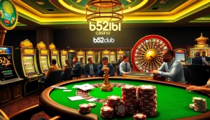 Experience the excitement of b52club with thrilling poker games and vibrant slot machines.