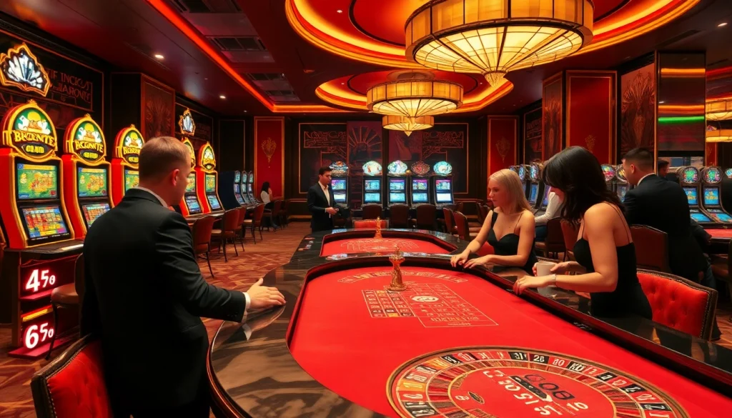 Những người đam mê đánh bạc tận hưởng không khí sòng bạc sôi động tại BetVIP, với roulette và máy đánh bạc.