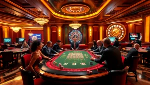 Engage in thrilling casino gaming at https://thabet.vegas/ with a luxurious poker table scene.