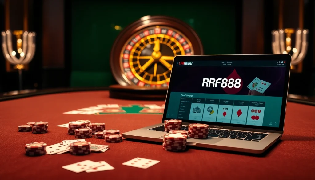 Experience thrilling gaming moments at RR88 casino with vibrant poker tables and engaging gameplay.