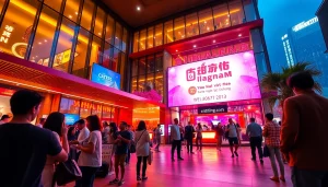 Engaging scene at KJC365.com entertainment hub in Vietnam, showcasing vibrant activities and community participation.